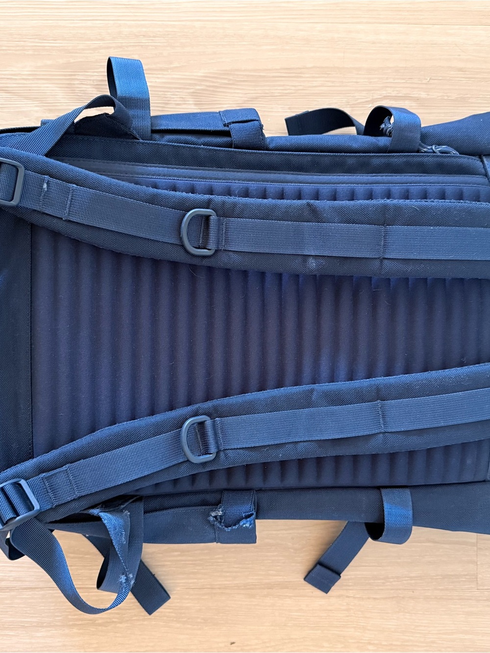 Topo Designs Navy Roll-Top Backpack - Picture 3 of 9